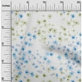 thumbnail image 1 of oneOone Cotton Poplin Light Lavender Blue Fabric Flower Watercolor Sewing Fabric By The Yard Printed Diy Clothing Sewing Supplies 42 Inch Wide, 1 of 4