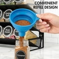 thumbnail image 3 of PLUMEBAY Spice Rack Organizer with 28 Jars, Black – Countertop or Wall Mount, 3 of 6