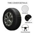 thumbnail image 4 of Kll Bees And Flower Tire Cover,Universal Wheel Tire Cover For Trailer, Rv, Suv, Truck,Camper And Many Vehicle,(16 Inch), 4 of 7