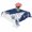 Navy Blue White, variant on Red Christmas Table Cloth Waterproof Tablecloths, Snowflake Winter Xmas Tree Ball Tablecloth Dining Table Cover for Kitchen Party Tabletop Outdoor, Rectangle Tablecloth 60x84 Inch
