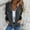 Black, variant on Oplxuo Women's Patchwork Denim Jean Jacket Chic Colorblock Raglan Long Sleeve Full Zip Casual Outerwear with Pockets