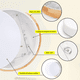 thumbnail image 3 of LED Lamparas Para Cocina Blanco Cálido 3000 K,Lámpara De Techo Moderno Led De Madera Xtellar Blanco, 3 of 4