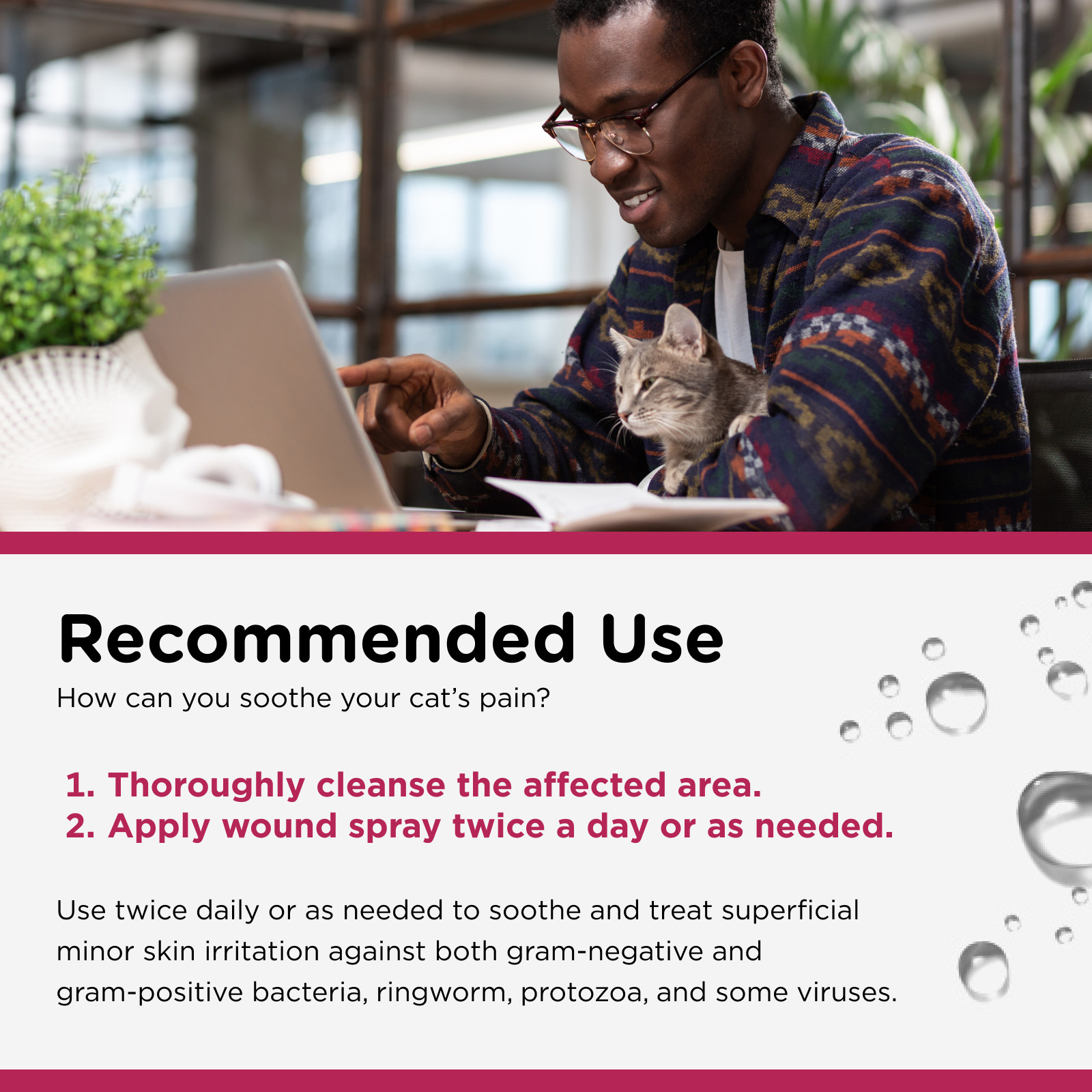 Nutri-Vet Antimicrobial Wound Spray for Cats - 4 oz