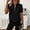 Black, variant on Womens Shirts Half Zip Mock Neck Workout Casual Spring Summer Tshirts Shirts for Women Black L
