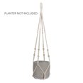 thumbnail image 1 of Ivory With Beads Macrame Hanging Planter, 1 of 1
