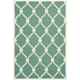 thumbnail image 1 of Safavieh Cambridge 3' X 5' Hand Tufted Wool Rug in Teal and Ivory, 1 of 1