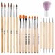 thumbnail image 1 of 19 Pcs Acrylic Nail Brush Set, Beauty Nail Art Brushes For Acrylic Application, Professional Drawing Uv Gel Nail Brush Dotting Pen Art Tip Builder Bru, 1 of 5