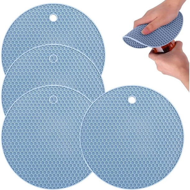 4 almohadillas de agarre para abridor de tarros, abridor de tarros de goma grande y sin esfuerzo de 7,2 pulgadas para manos débiles y personas mayores con artritis