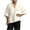 White, variant on Summer Tops for Women 3/4 Sleeve Deep V-Neck Blouses Loose Fitted Solid Casual Tops with Pocket