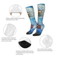 thumbnail image 3 of Rocae Dandelion Hot Air Balloon for Novelty Casual compression Socks For Women Men Contrast Color Stockings, 3 of 6