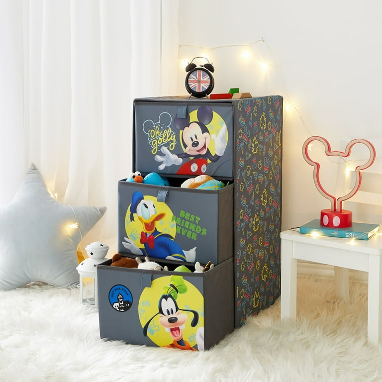 Disney Mickey Mouse 3 Drawer Storage (14.2'' X 11.8'' X 24.4