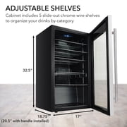 Whynter Beverage Refrigerator Stainless Steel 120 Can Capacity BR-130SB
