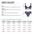 thumbnail image 6 of Wukai Lavender Flowers Women's Bikini Set Two Piece,wimsuit High Waisted V Neck Twist Front Adjustable Spaghetti Straps Bathing Suit-Large, 6 of 7