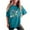 Blue, variant on Trendy Summer Tops Y2K Womens Tops Short Sleeve V Neck Cotton Womens Blouses Dressy Casual Short Sleeve Cute Oversized T Shirts For Women Gym