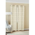 thumbnail image 6 of Mainstays Fretwork Window Curtain Panel Pair, 60" X 84", Brown, 6 of 7