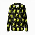 thumbnail image 4 of Godom Halloween Shirt Women Shirts Pumpkin Graphic Tee Long Sleeve Button Down Blouse, 4 of 5