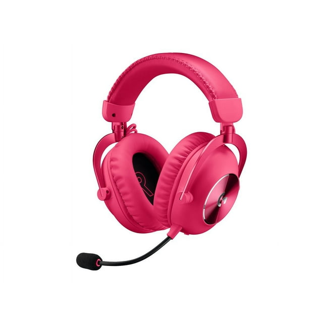Logitech G PRO X 2 LIGHTSPEED Wireless Gaming Headset, Magenta - Headset - full size - Bluetooth / LIGHTSPEED - wireless, wired - 3.5 mm jack - noise isolating