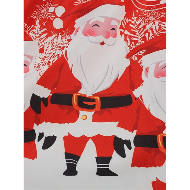 Dress with santa best sale print