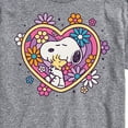 thumbnail image 3 of Peanuts - Hug Heart Flower - Men's Short Sleeve Graphic T-Shirt, 3 of 6