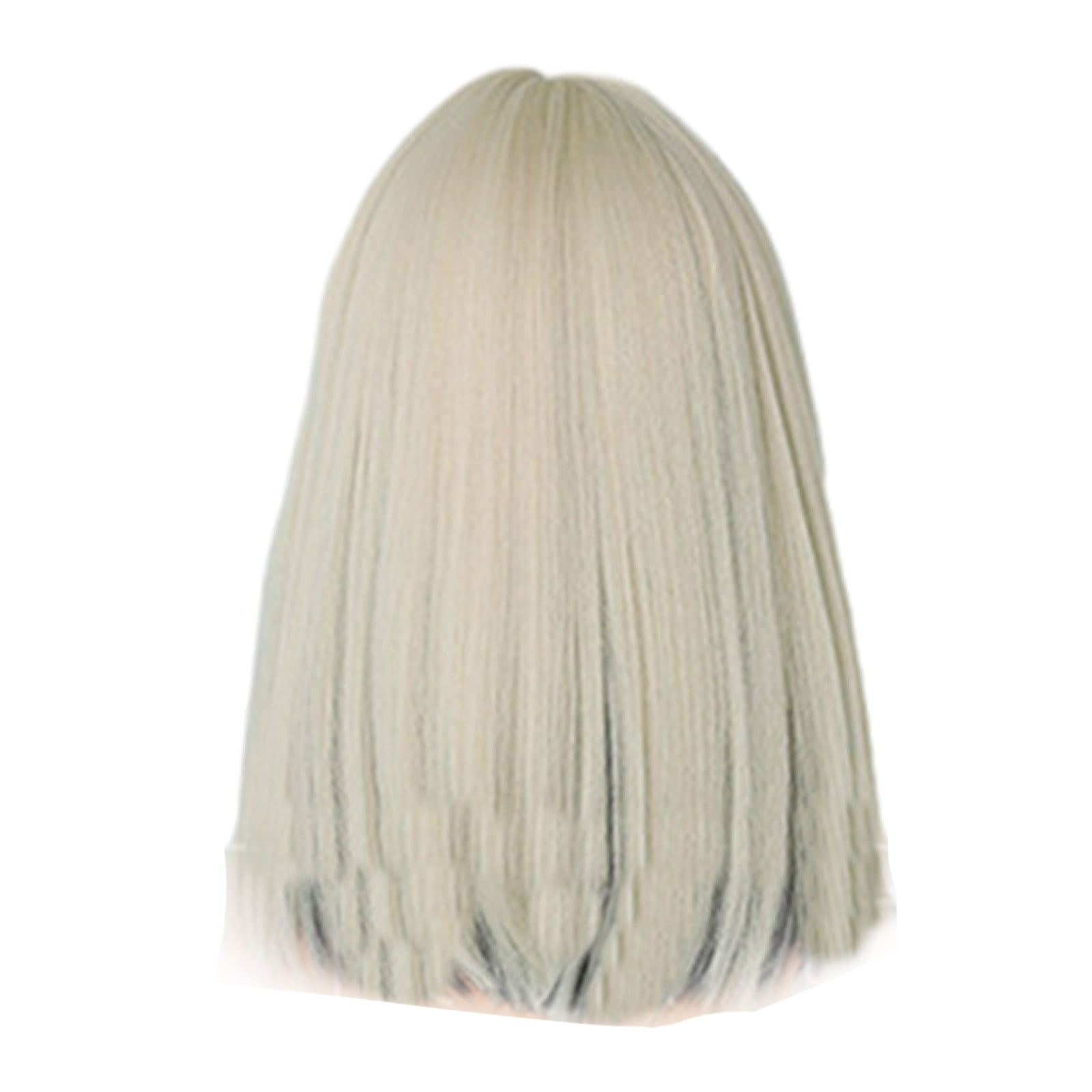 YSGFHGJW Headband Wig Human Hair,Wigs Wig Natural Synthetic Hair Wig With Bangs Heat Resistanting Fiber Ombres Blonde Wig For Women Daily Party Fluffies For Daily Party,Beige