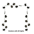 thumbnail image 3 of ZToonmas 118In 20Led Halloween Decorations Indoor, Halloween Wreaths, Halloween Black Maple Leaf String Lights, Fireplace Decorative Light, Ideal for Porch, Yard, Bar, Party, 3 of 7
