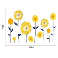 thumbnail image 5 of Etiqueta engomada de la pared de flores creativas, película adhesiva decorativa, pared, 5 of 5