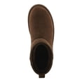 thumbnail image 5 of L'Artiste BRANDAI Shearling-Lined Ankle Boot – Embossed Leather & Suede Slip-On with Whipstitch Detail, 5 of 9