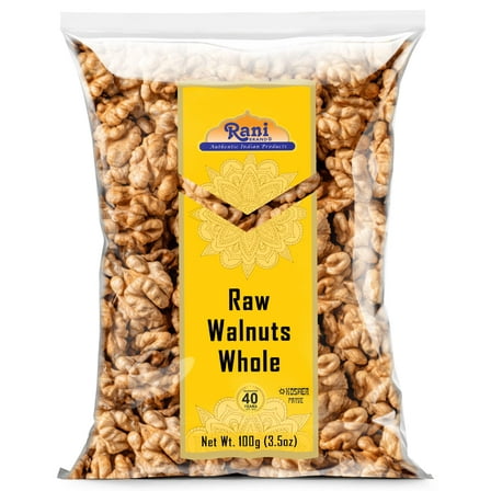 Rani Raw Walnuts, Whole 3.5oz (100g) ~ All Natural | Vegan | Kosher | Gluten Friendly | Fresh Product of USA
