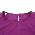 thumbnail image 4 of 2017 moda nuevas camisas blusas de manga plegable Casual suelta Tops rojo/púrpura 2XL jinwen Tops de las mujeres de la manera, 4 of 8