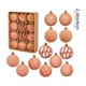 thumbnail image 3 of Christmas Decorations 12 Piece Flocked Christmas Balls Christmas Decoration SetMultiple Styles Of Christmas Tree Decorations Can Also Be Used For Other Party, 3 of 6