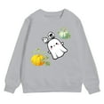 thumbnail image 4 of Ccpelsie Boys' Fleece Crew Neck Long Sleeve Sweatshirt - Soft Pullover Sweaters for Youth Kids Boys(Grey,4Y), 4 of 4