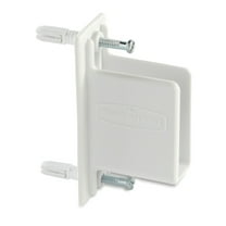 Rubbermaid 1950472 White FreeSlide Fixed Mount Wall End Bracket