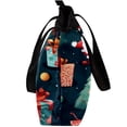 thumbnail image 4 of Christmas Canvas Leather Mix Hand-held Bag Twill Sponge Jeanette 30x10.5x39cm/11.8x4.1x15.4in, 4 of 5