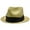 Natural W/ Black Band, variant on Midnight Luxe - Walrus Hats Natural Sisal Straw Fedora Childs Hat