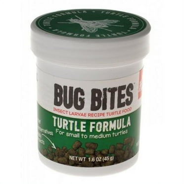 Fluval Bug Bites Brown Larvae Turtle Food, Small Pellets for Small & Medium Turtles 1.5 oz