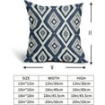 thumbnail image 5 of Navy Blue Boho Pillow Covers 20x20 Inch Set of 2, Modern Abstract Bohemian Geometric Pattern Decorative Throw Pillow Cases Cushion Covers Summer Decoration Gift Farmhouse Sofa Couch Bed Decor, 5 of 6