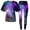 C-Black9, variant on DHFJKG 2 Piece Sets For Women Summer Workout Outfits Short Sleeve Loungewear Sets Galaxy Printed Leggings Casual Tracksuits Versatile Outfit