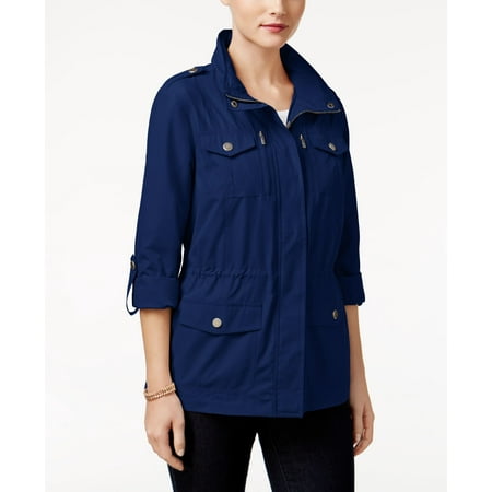 Style&Co Petite Utility Jacket (Ink, PXS)