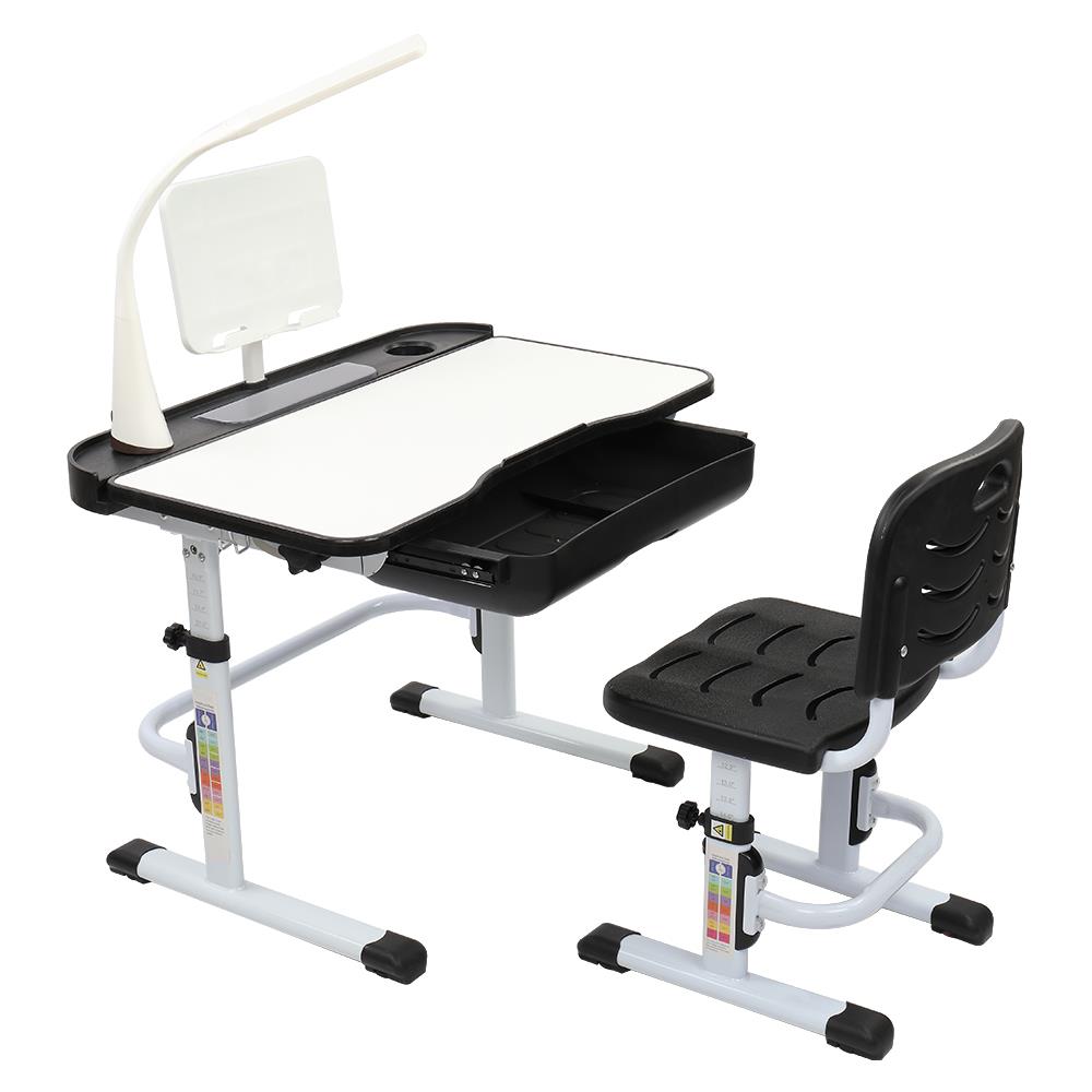 Ktaxon Kids Desk and Chair Set Height Adjustable Children Study Table with Light, Ergonomic Design - image 2 of 15