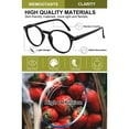 thumbnail image 2 of WEMOOTANTS Retro Round Reading Glasses 1.25 for Women Lightweight Black Readers, 2 of 5