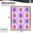thumbnail image 4 of Stupell Industries Contemporary Pink & Lilac Candy Bears Gold Floating Frame Canvas Art, 25 x 31, by LISH Creative, 4 of 8