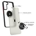 thumbnail image 3 of CoverON For Samsung Galaxy S22 Plus Phone Case, Ring Holder Kickstand Magnetic Mount Clear Hard Back Cover Rubber Bumper, Black, 3 of 9