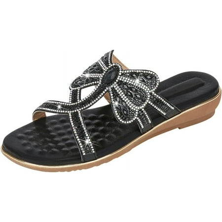 

ZBCHLS Womens Wedge Sandals Espadrilles Open Toe Elastic Ankle Strap Platform Sandals Dressy Comfortable Summer Sandanls for Women
