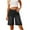 Black, variant on Taqqpue Bermuda Jean Shorts for Women High Waisted Straight Leg Trendy Stretchy Denim Shorts Knee Length Cutoff Loose Fit Long Shorts
