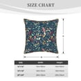 thumbnail image 4 of Haiem berry Nuts Leaf Print Velvet Soft Solid Decorative Square Throw Pillow Covers Set with Elegant Piping Christmas Cushion Case for Sofa Bedroom Car-18"x18", 4 of 8