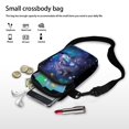 thumbnail image 7 of HELLHERO Rainbow Wolf Pattern 2 Layers Shoulder Bags 2 Zippers for Outdoor Travel, 7 of 7