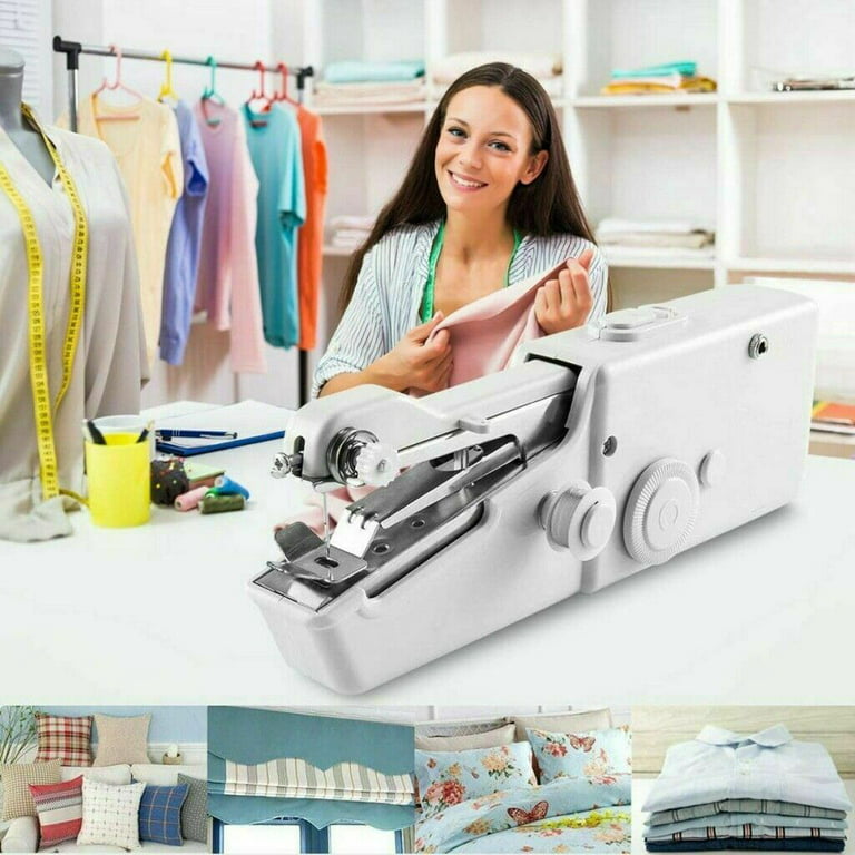 Mini Portable Smart Electric Tailor Stitch Hand-held Sewing Machine Home  Travel