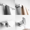 thumbnail image 2 of Daisy 4-piece Bathroom Modern Polished Accessory set Silver 2 Brushed Nickel Finish, 2 of 5