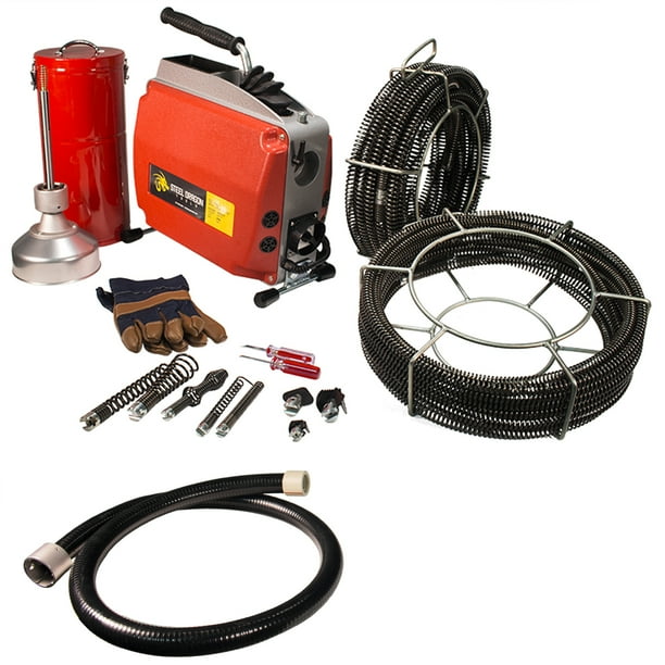 Steel Dragon Tools® K60 Sectional Drain Pipe Cleaning Machine fits