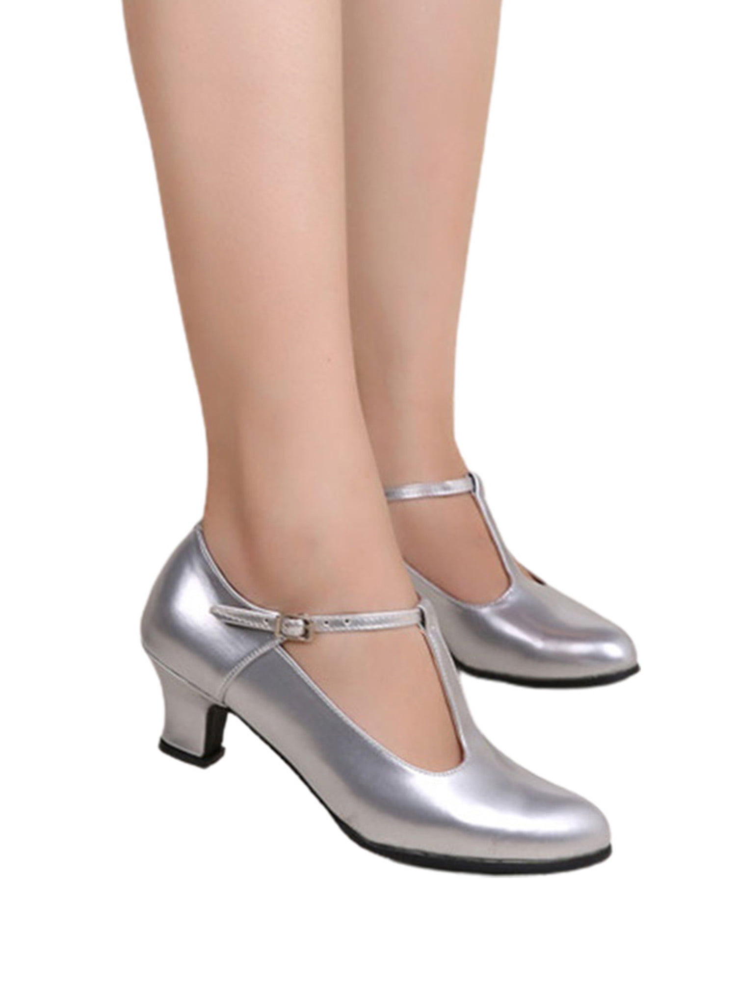 Womens PU Leather Latin Ballroom Dance 
